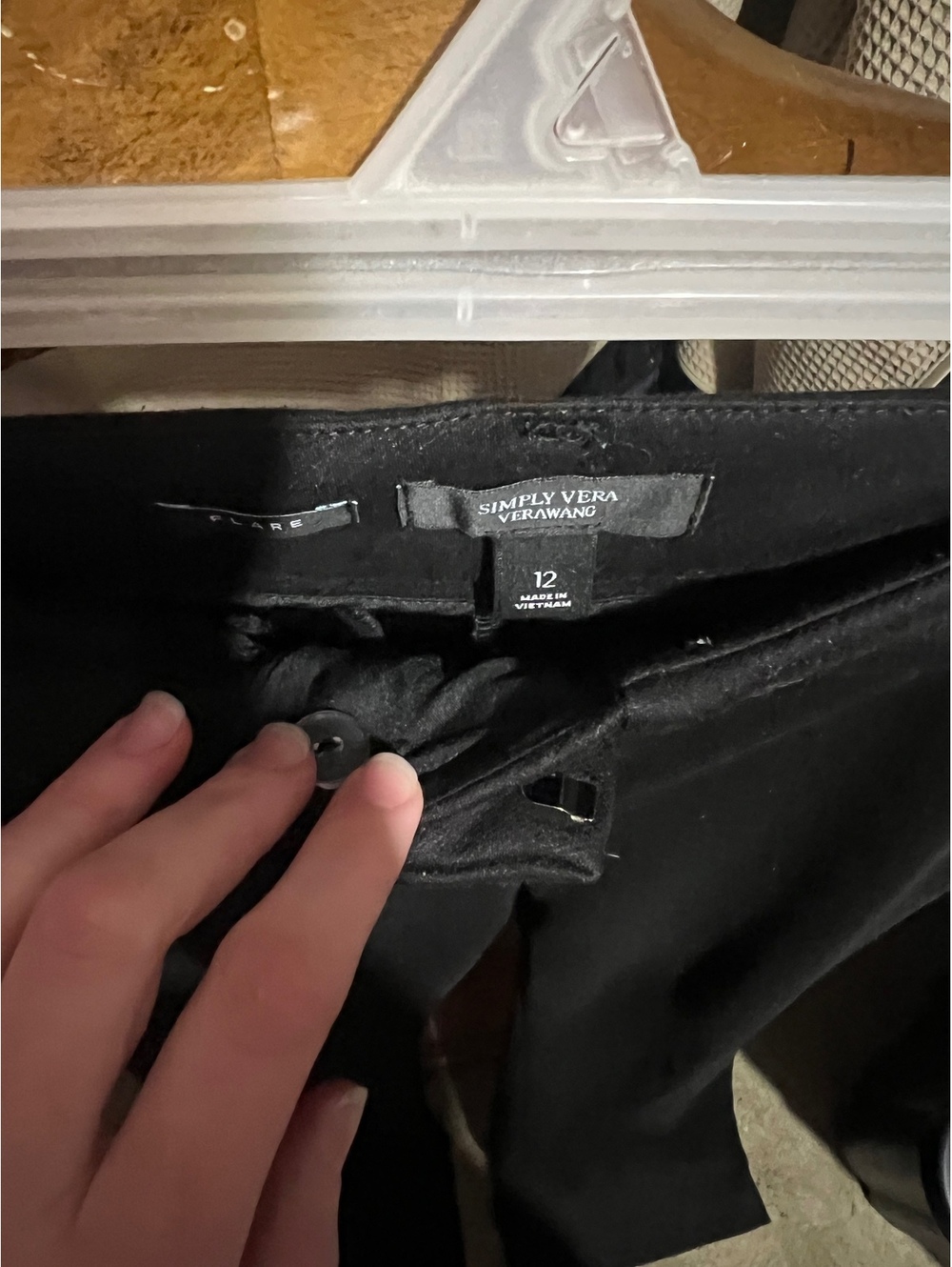 12 flare black pants - Picture 2 of 4